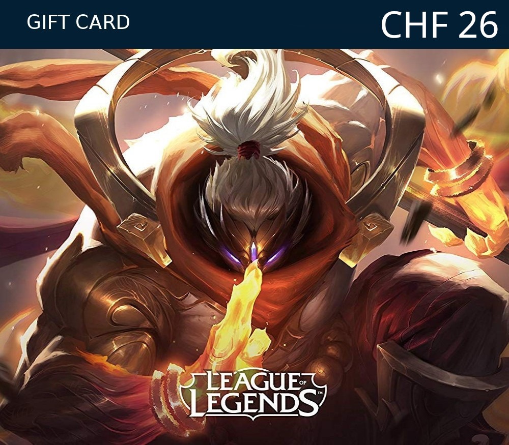 League of Legends 26 CHF Prepaid RP Card CH