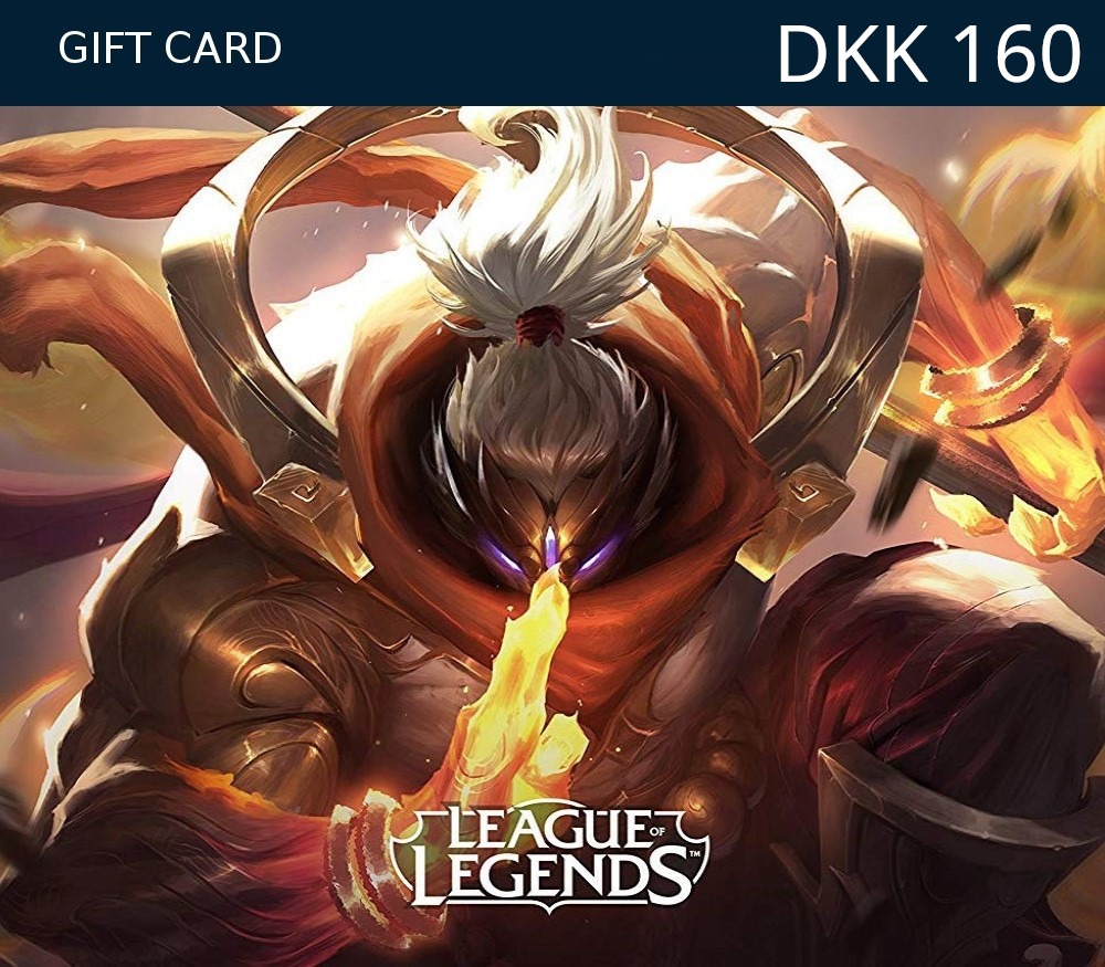 League of Legends 160 DKK Prepaid RP Card DK