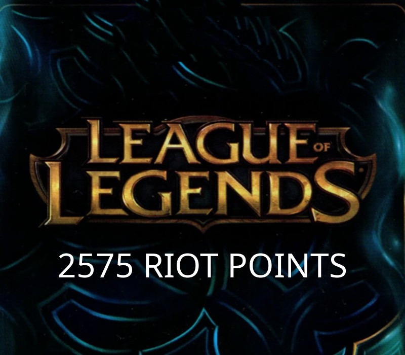 League of Legends 2575 RP Prepaid Card EU