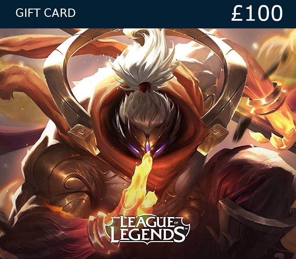 League of Legends 100 GBP Prepaid RP Card UK