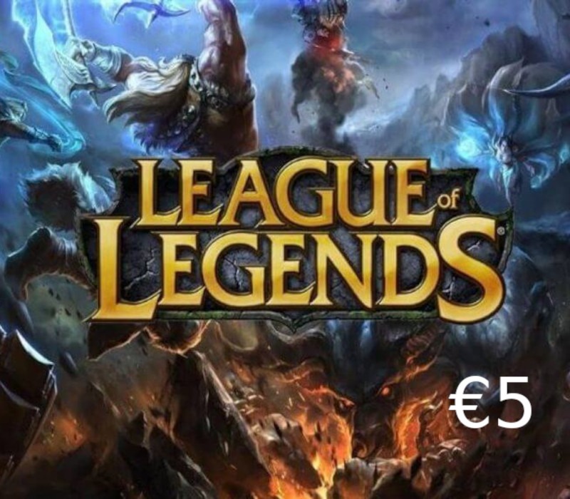 League of Legends 5 EUR Prepaid RP Card EU ( EUROPE - all countries)