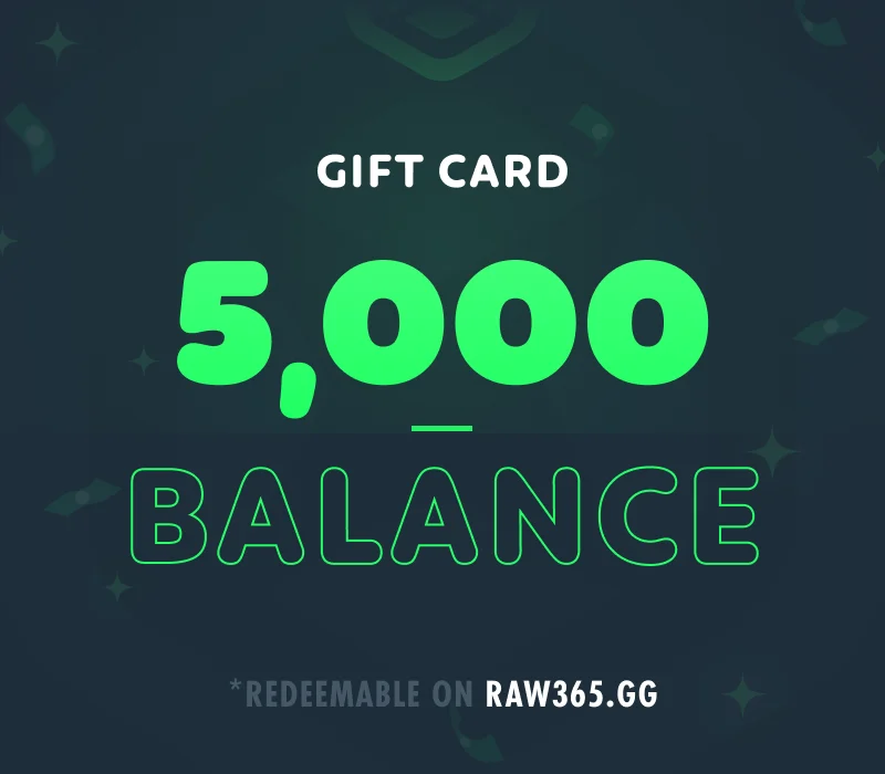 RAW365 5,000 Balance Gift Card