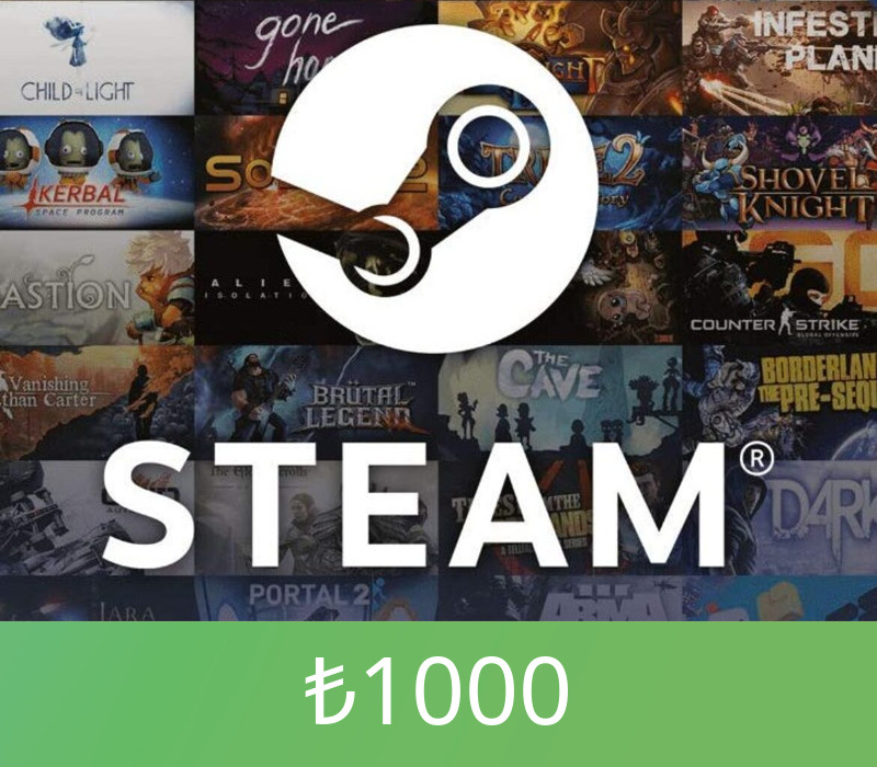 Steam Gift Card ₺1000 TR Activation Code (OTHER)