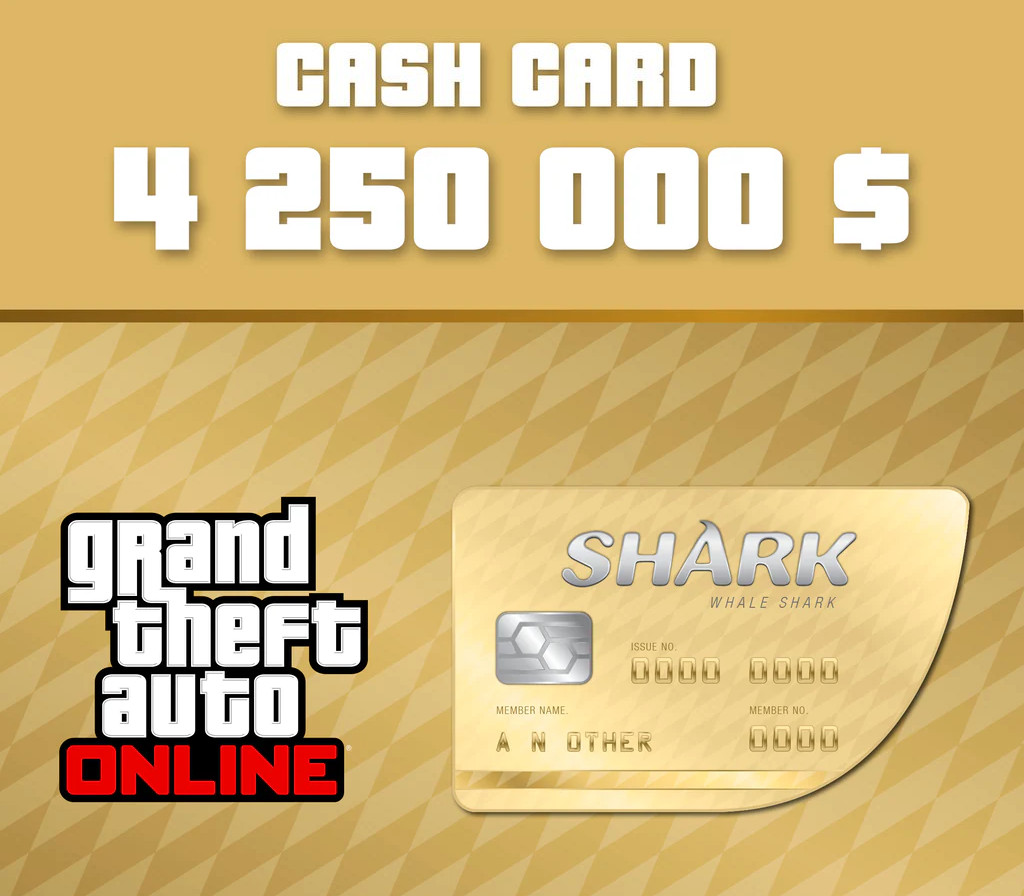 Grand Theft Auto Online - $4,250,000 The Whale Shark Cash Card EU XBOX One CD Key