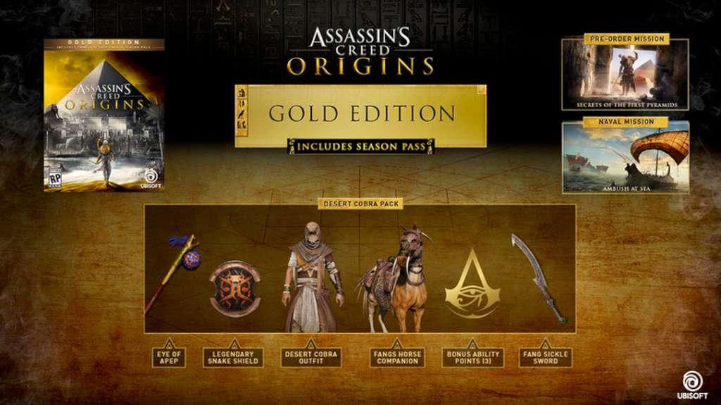 Assassin's Creed: Origins Gold Edition EMEA Ubisoft Connect CD Key (OTHER)