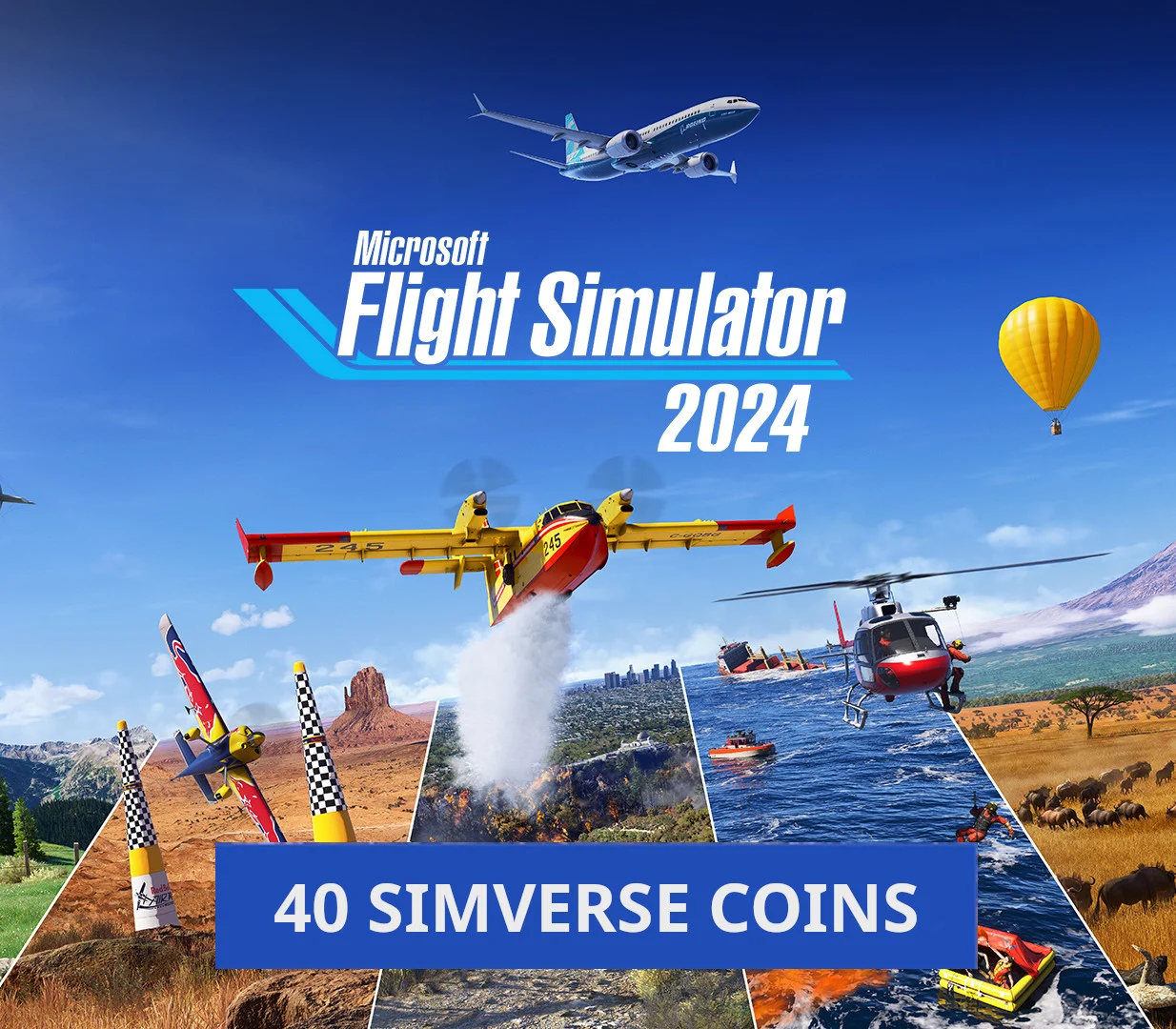 Microsoft Flight Simulator 2024 - 40 Simverse Coins DLC Xbox Series X|S / PC CD Key (OTHER)