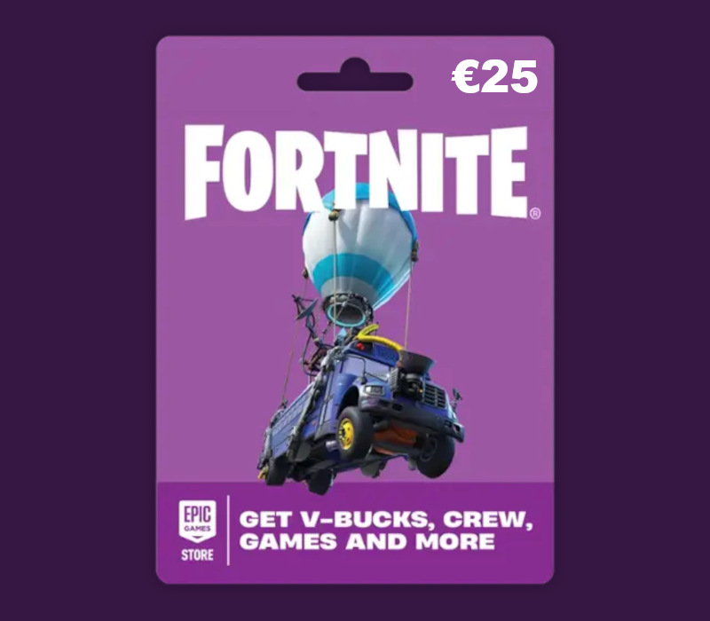 Fortnite EUR 25 PC Epic Games Gift Card EU
