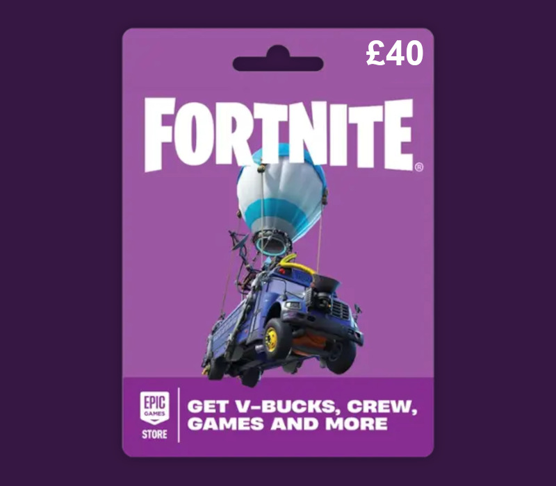 Fortnite GBP 40 PC Epic Games Gift Card UK